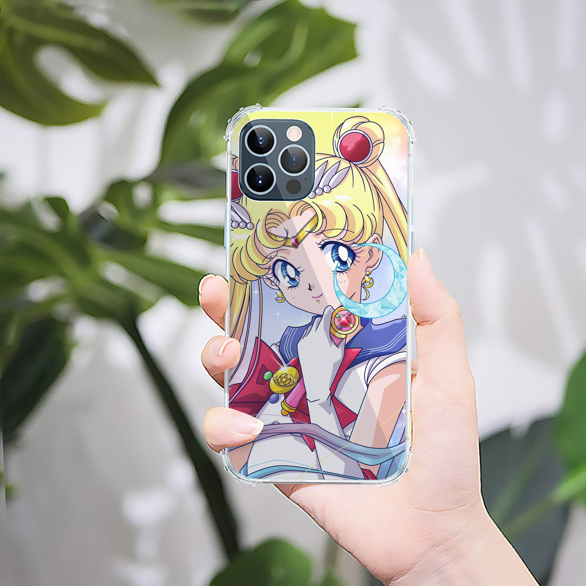 （画像用） 美少女戦士セーラームーン Sailor Moon 【iPhone 12シリーズ対応】透明スマホケース（クリアソフトケース）